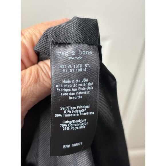 Rag & Bone Black Peek A Boo Back Sleeveless Old Money Country Club Dress Size S - Picture 8 of 8